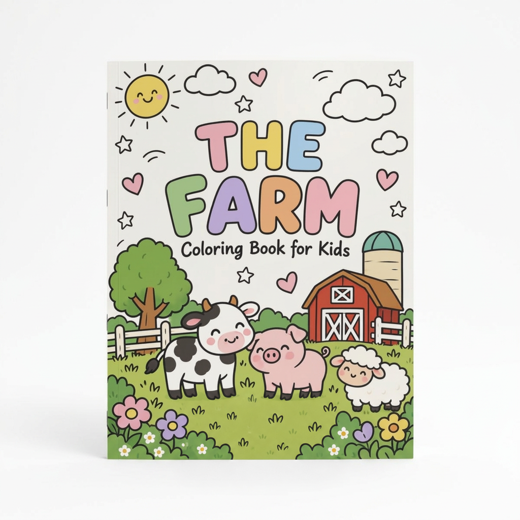 The Farm — Kids Coloring Book