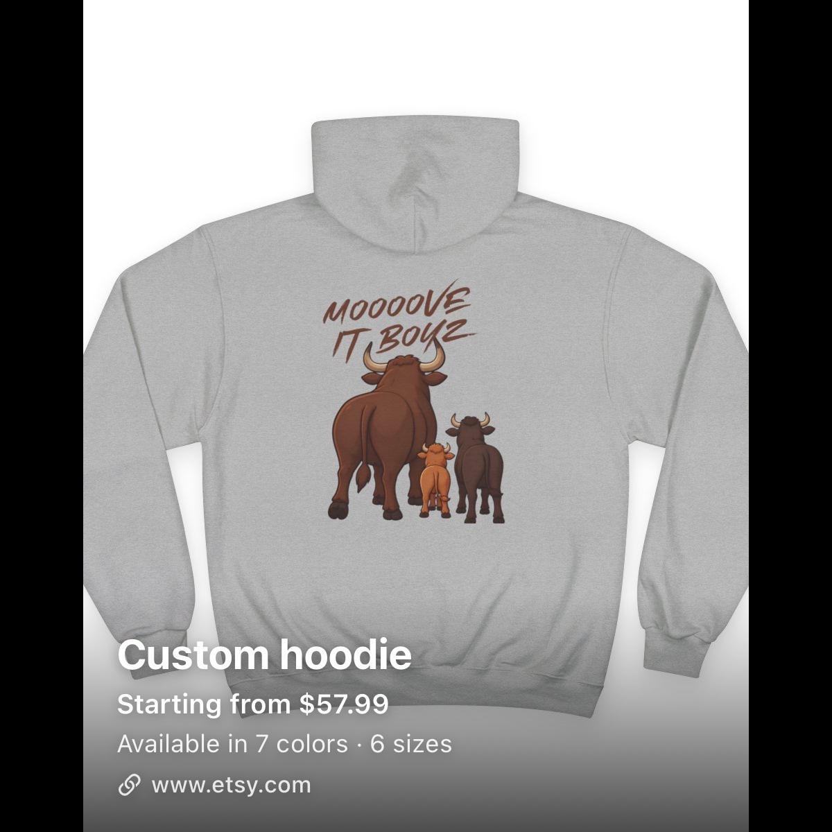 Moooove It Boyz Hoodie