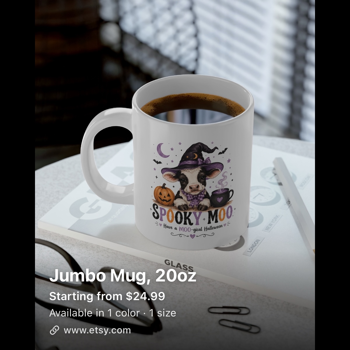 Spooky Moo Jumbo Mug